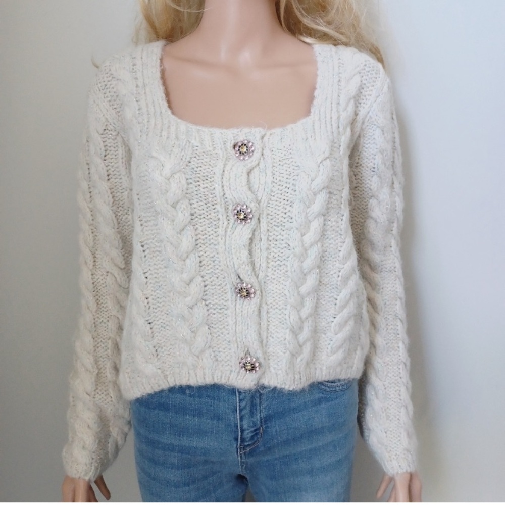 ZARA Cream color cardigan